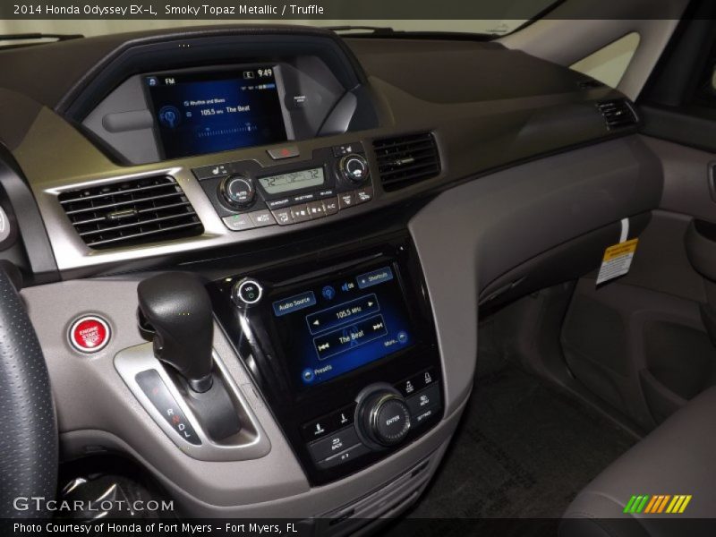 Smoky Topaz Metallic / Truffle 2014 Honda Odyssey EX-L