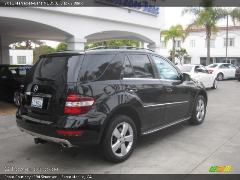 Black / Black 2011 Mercedes-Benz ML 350