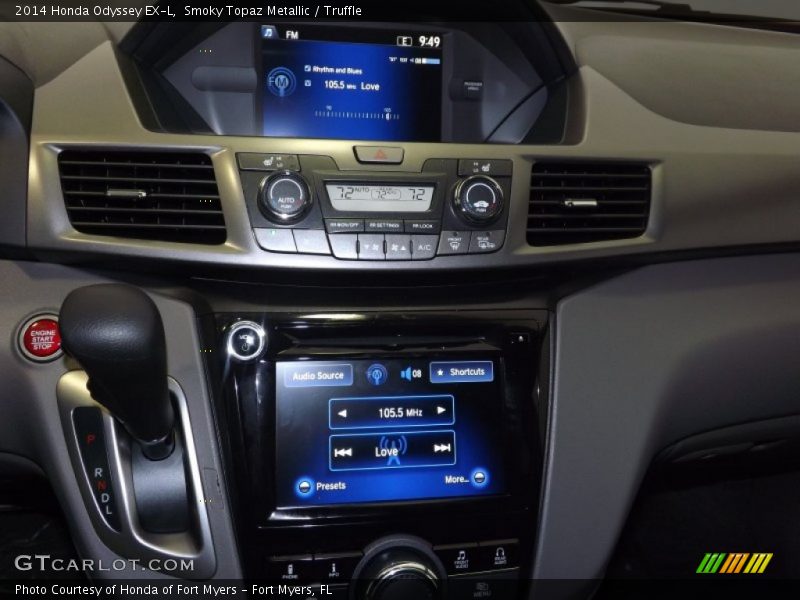 Smoky Topaz Metallic / Truffle 2014 Honda Odyssey EX-L