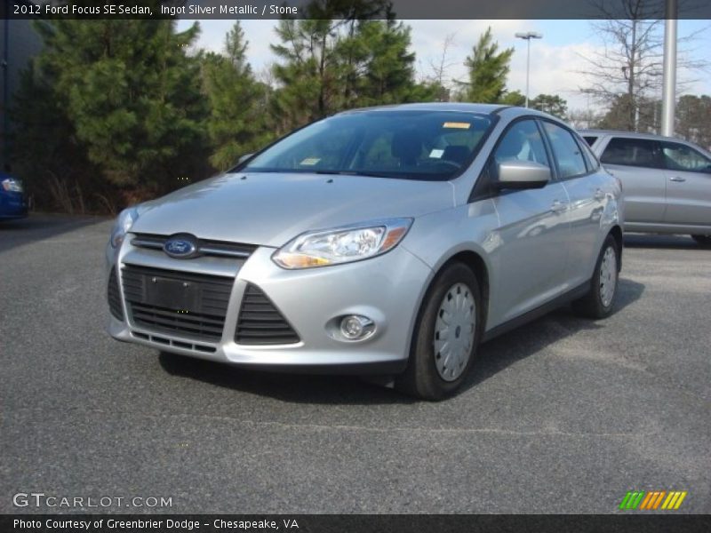 Ingot Silver Metallic / Stone 2012 Ford Focus SE Sedan