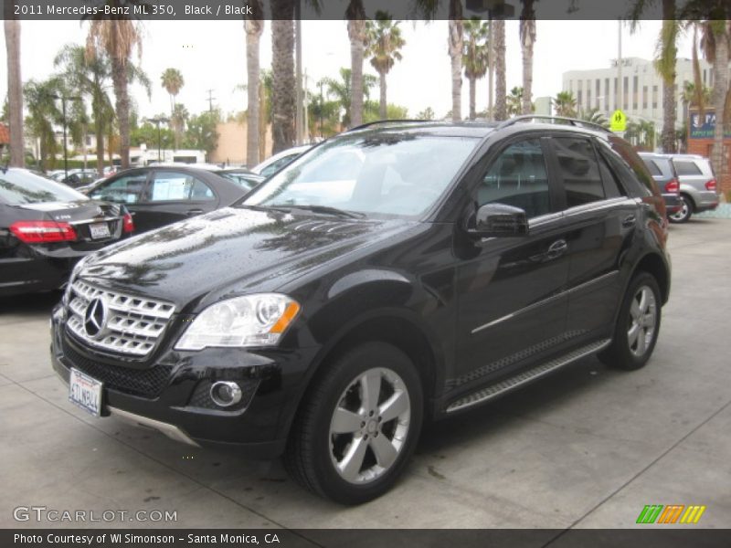 Black / Black 2011 Mercedes-Benz ML 350