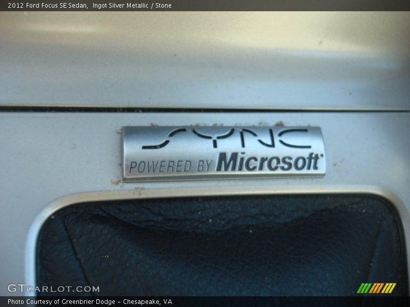 Ingot Silver Metallic / Stone 2012 Ford Focus SE Sedan