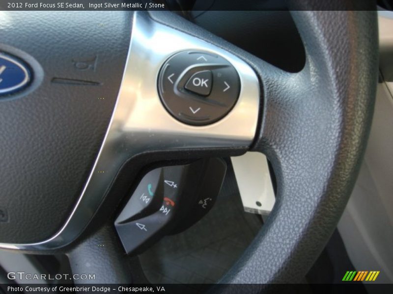 Ingot Silver Metallic / Stone 2012 Ford Focus SE Sedan