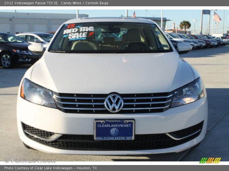 Candy White / Cornsilk Beige 2012 Volkswagen Passat TDI SE