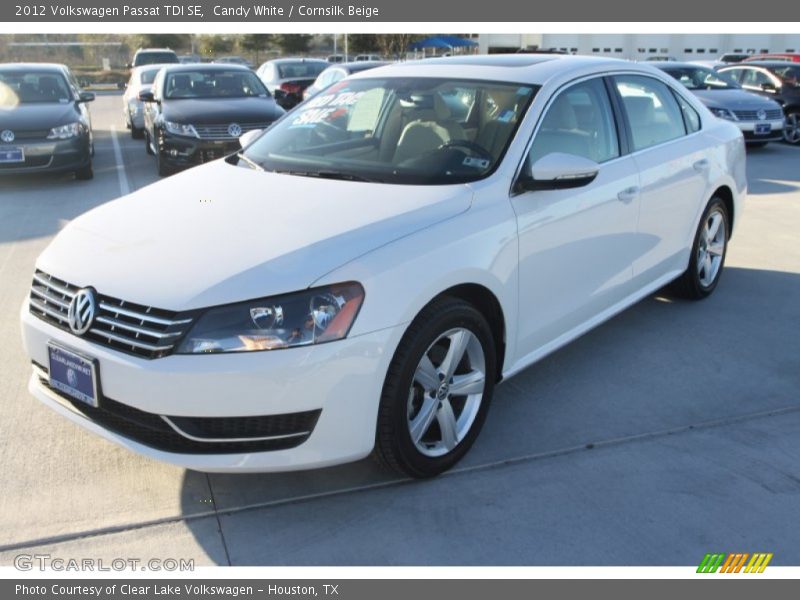 Candy White / Cornsilk Beige 2012 Volkswagen Passat TDI SE