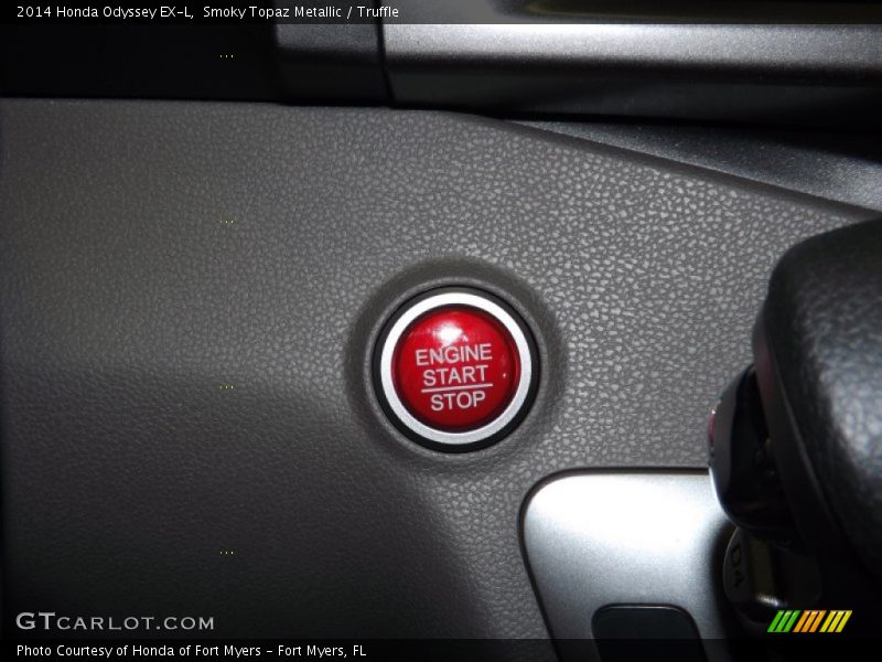 Smoky Topaz Metallic / Truffle 2014 Honda Odyssey EX-L