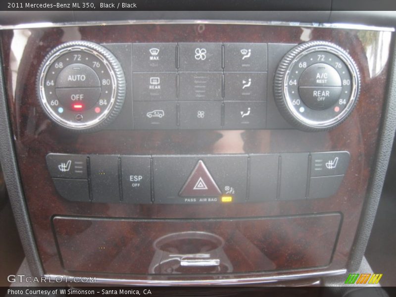 Black / Black 2011 Mercedes-Benz ML 350