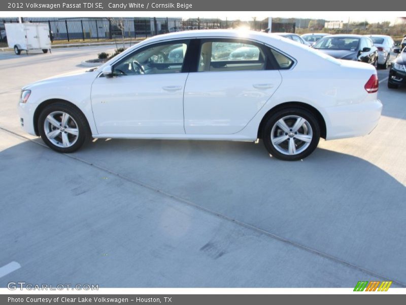 Candy White / Cornsilk Beige 2012 Volkswagen Passat TDI SE