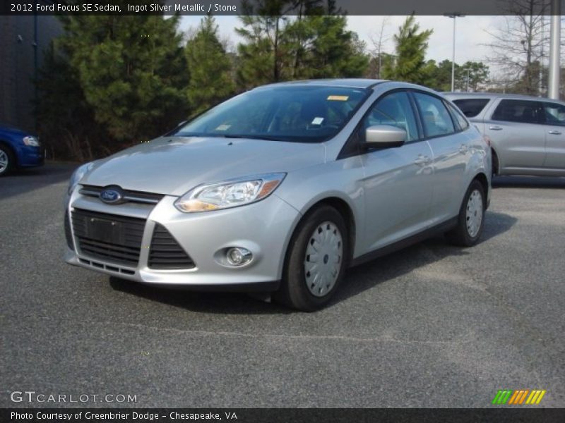 Ingot Silver Metallic / Stone 2012 Ford Focus SE Sedan