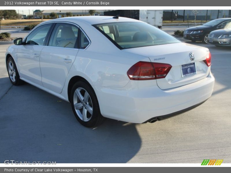 Candy White / Cornsilk Beige 2012 Volkswagen Passat TDI SE