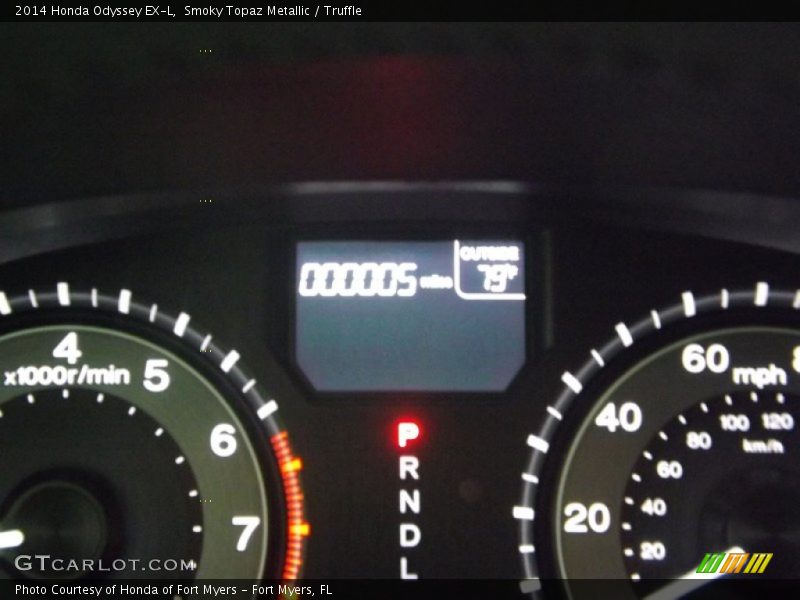 Smoky Topaz Metallic / Truffle 2014 Honda Odyssey EX-L
