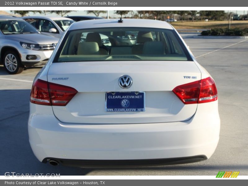 Candy White / Cornsilk Beige 2012 Volkswagen Passat TDI SE