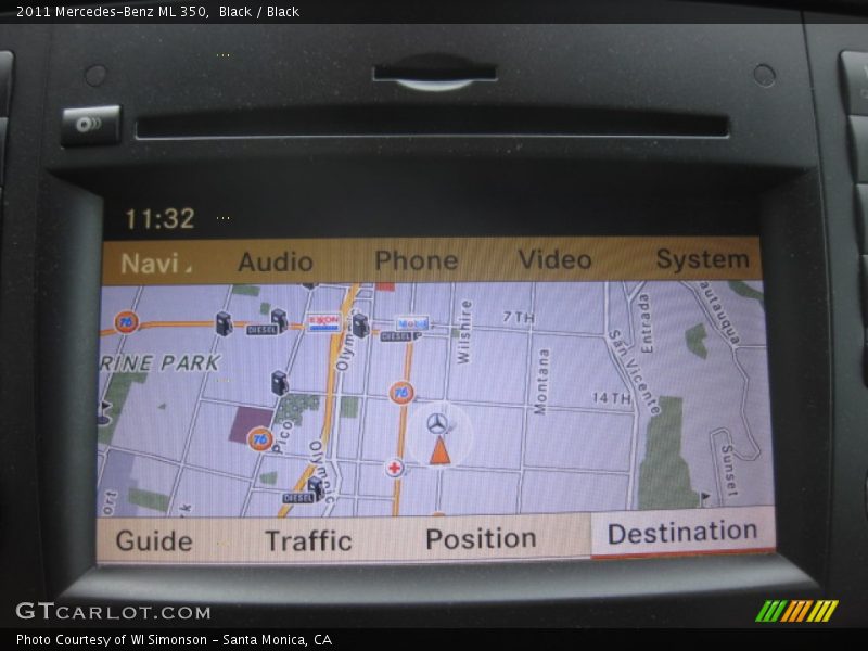 Black / Black 2011 Mercedes-Benz ML 350