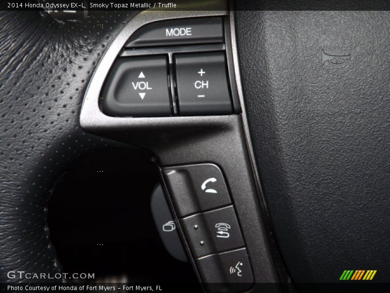 Smoky Topaz Metallic / Truffle 2014 Honda Odyssey EX-L