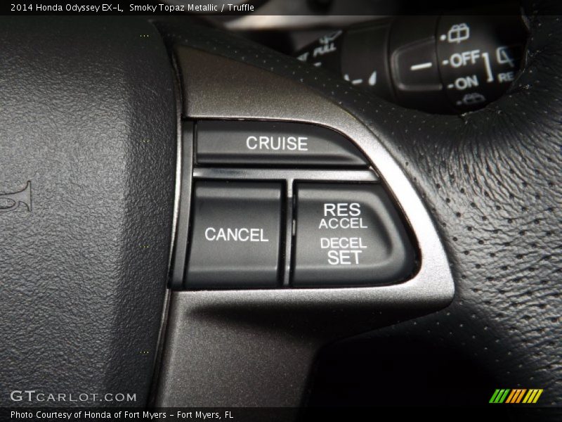 Smoky Topaz Metallic / Truffle 2014 Honda Odyssey EX-L
