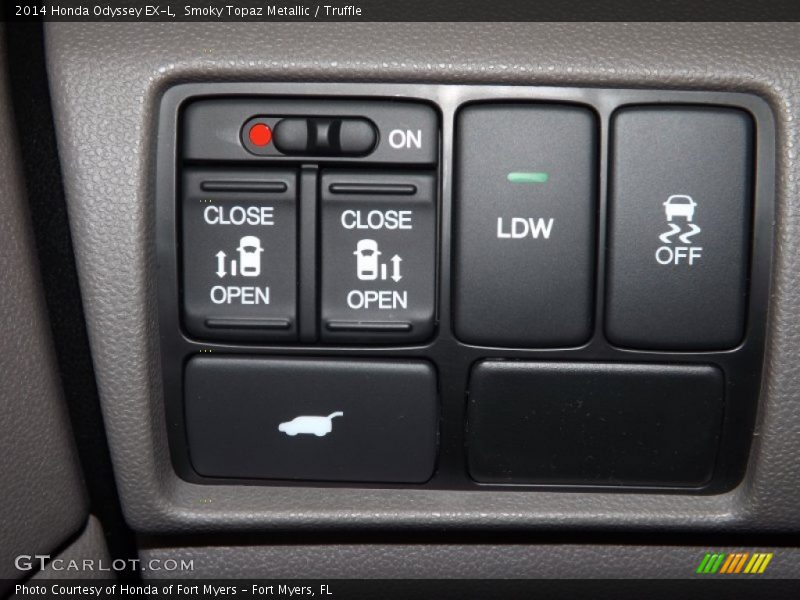 Smoky Topaz Metallic / Truffle 2014 Honda Odyssey EX-L
