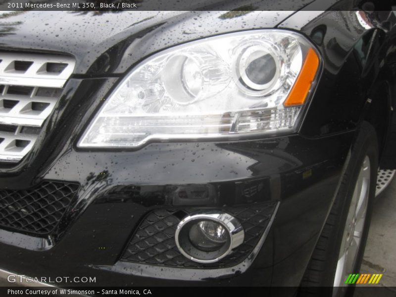 Black / Black 2011 Mercedes-Benz ML 350