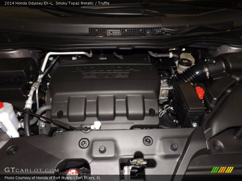 Smoky Topaz Metallic / Truffle 2014 Honda Odyssey EX-L