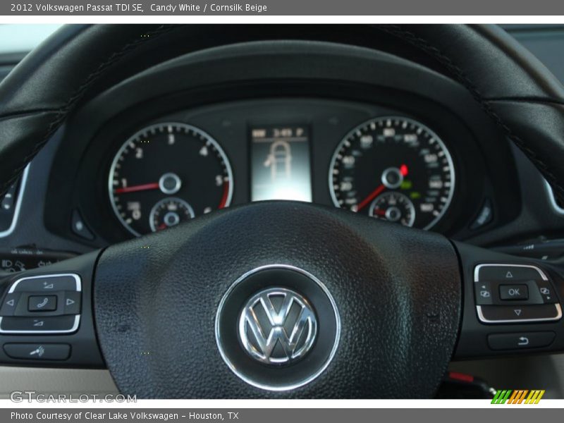 Candy White / Cornsilk Beige 2012 Volkswagen Passat TDI SE