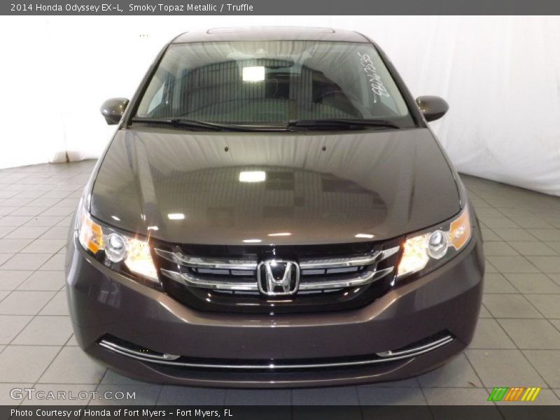 Smoky Topaz Metallic / Truffle 2014 Honda Odyssey EX-L