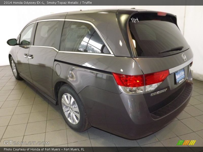 Smoky Topaz Metallic / Truffle 2014 Honda Odyssey EX-L