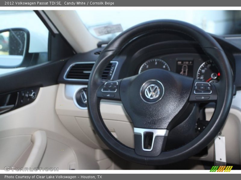 Candy White / Cornsilk Beige 2012 Volkswagen Passat TDI SE