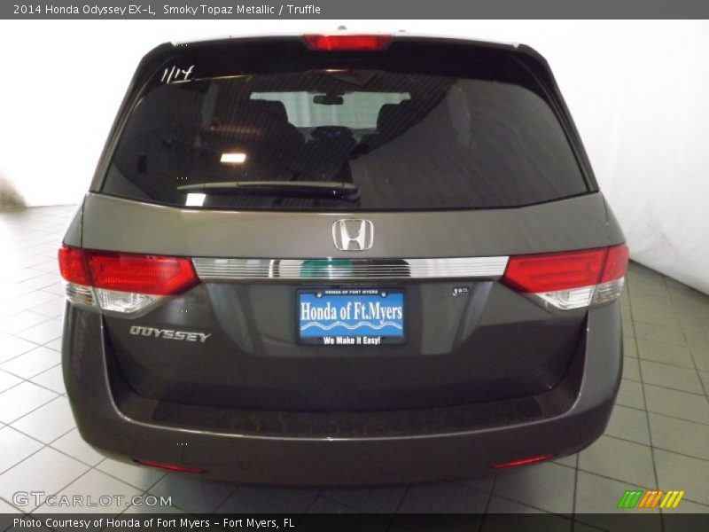 Smoky Topaz Metallic / Truffle 2014 Honda Odyssey EX-L