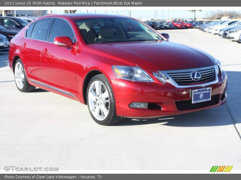Matador Red Mica / Parchment/Birds Eye Maple 2011 Lexus GS 450h Hybrid