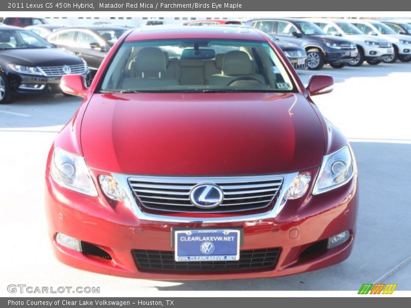 Matador Red Mica / Parchment/Birds Eye Maple 2011 Lexus GS 450h Hybrid