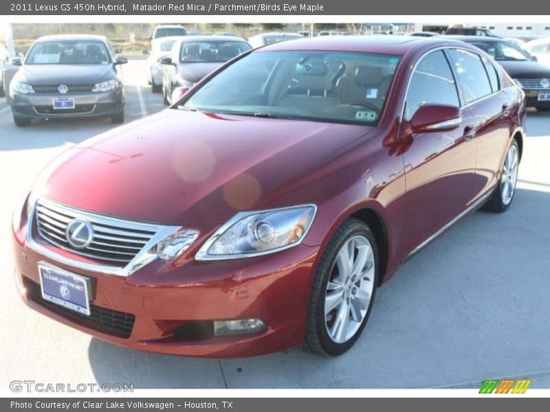 Matador Red Mica / Parchment/Birds Eye Maple 2011 Lexus GS 450h Hybrid