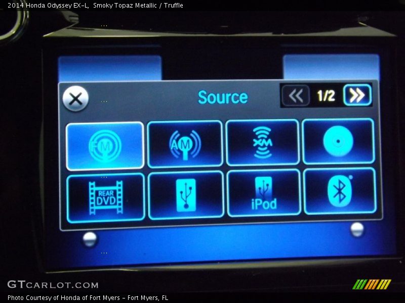 Smoky Topaz Metallic / Truffle 2014 Honda Odyssey EX-L