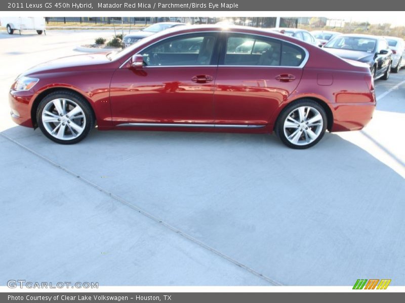 Matador Red Mica / Parchment/Birds Eye Maple 2011 Lexus GS 450h Hybrid