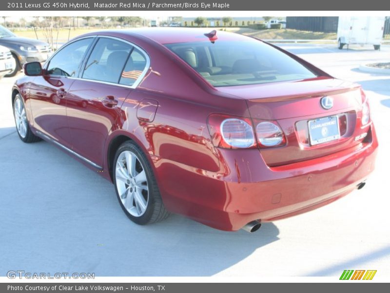 Matador Red Mica / Parchment/Birds Eye Maple 2011 Lexus GS 450h Hybrid