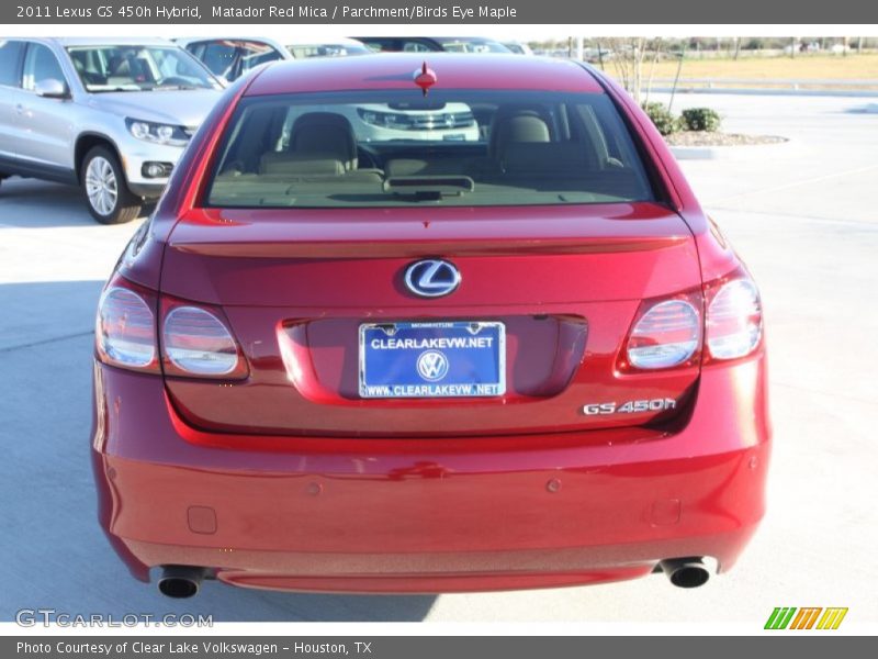 Matador Red Mica / Parchment/Birds Eye Maple 2011 Lexus GS 450h Hybrid