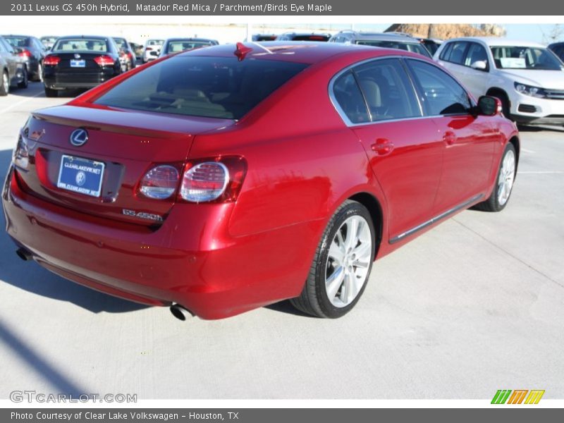 Matador Red Mica / Parchment/Birds Eye Maple 2011 Lexus GS 450h Hybrid