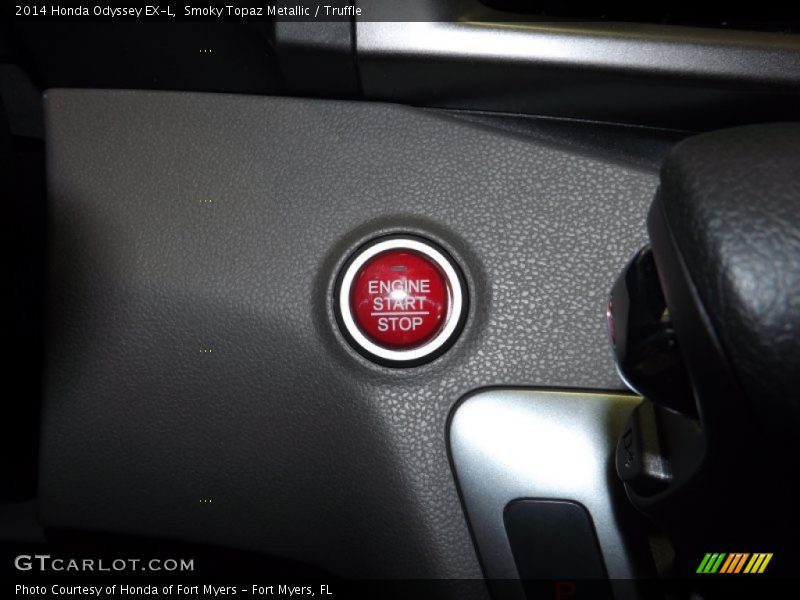 Smoky Topaz Metallic / Truffle 2014 Honda Odyssey EX-L