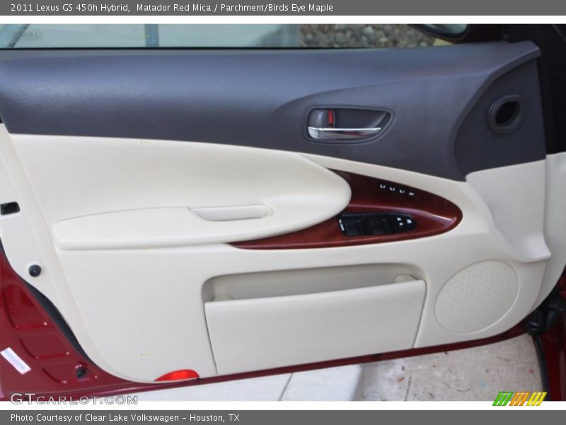 Matador Red Mica / Parchment/Birds Eye Maple 2011 Lexus GS 450h Hybrid