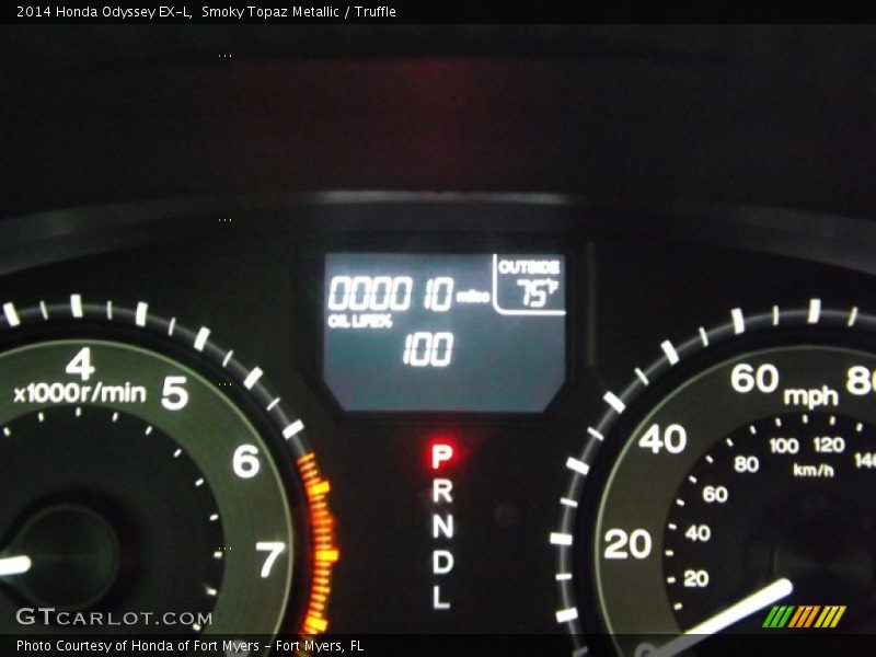 Smoky Topaz Metallic / Truffle 2014 Honda Odyssey EX-L