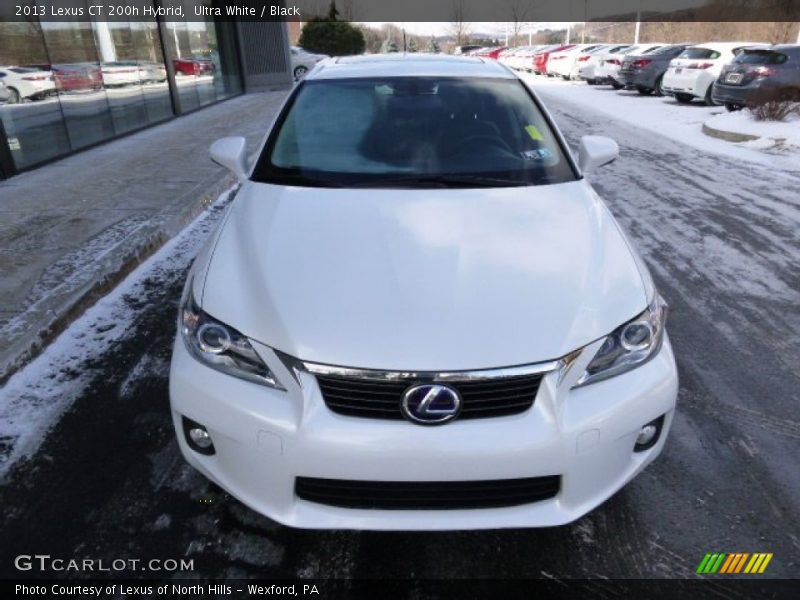Ultra White / Black 2013 Lexus CT 200h Hybrid