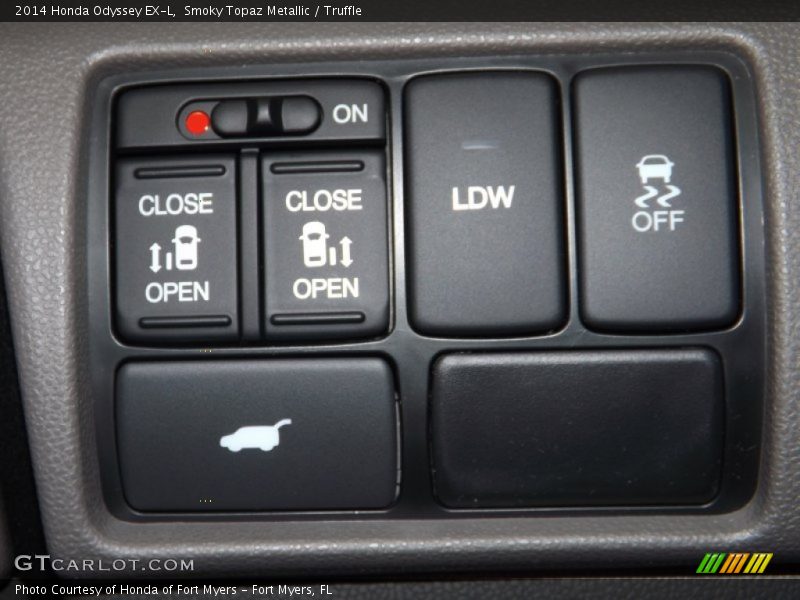 Smoky Topaz Metallic / Truffle 2014 Honda Odyssey EX-L