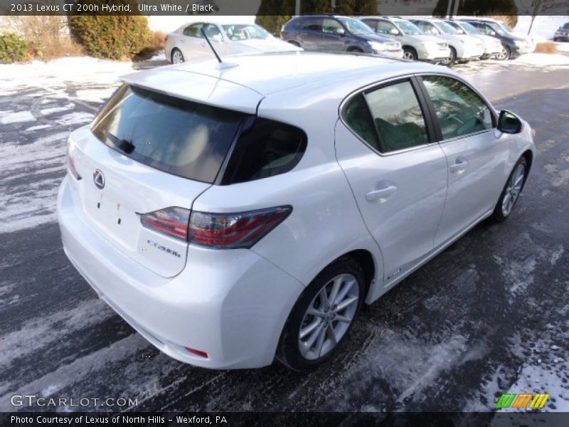 Ultra White / Black 2013 Lexus CT 200h Hybrid