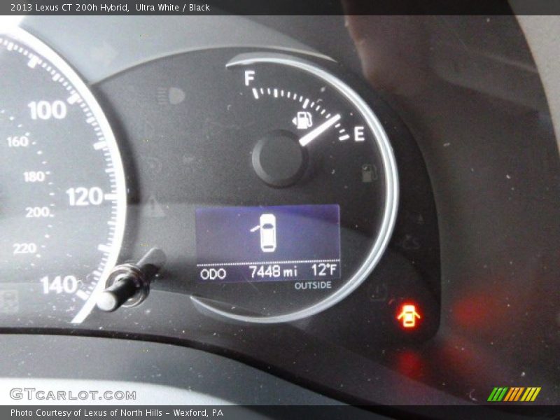 Ultra White / Black 2013 Lexus CT 200h Hybrid