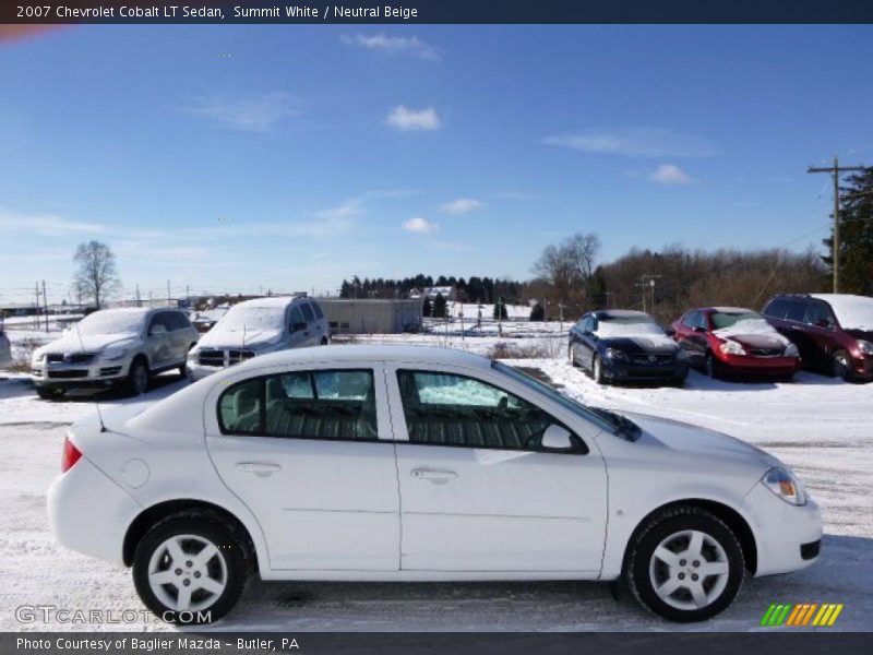 Summit White / Neutral Beige 2007 Chevrolet Cobalt LT Sedan