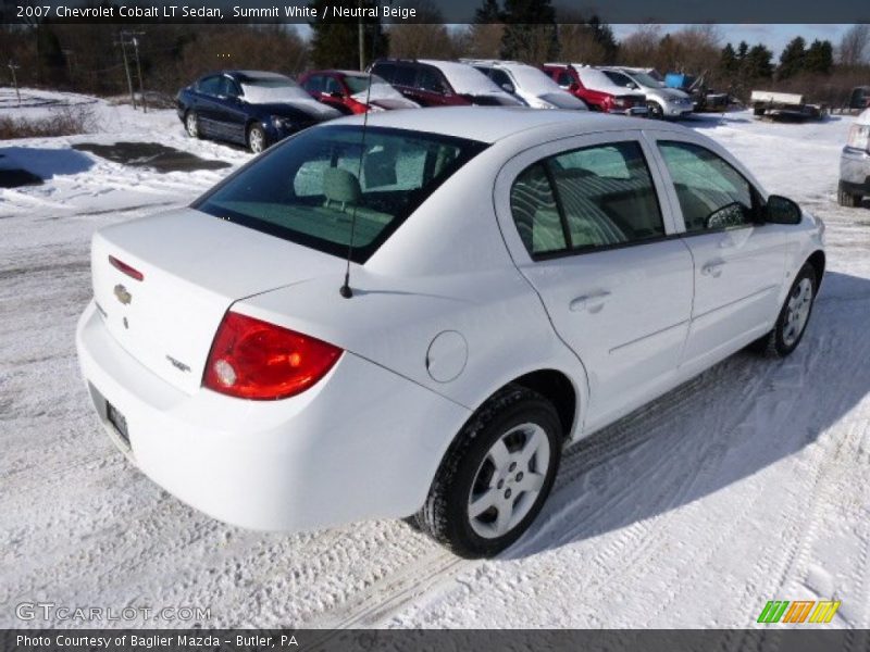 Summit White / Neutral Beige 2007 Chevrolet Cobalt LT Sedan