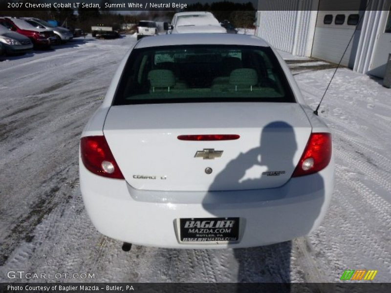 Summit White / Neutral Beige 2007 Chevrolet Cobalt LT Sedan