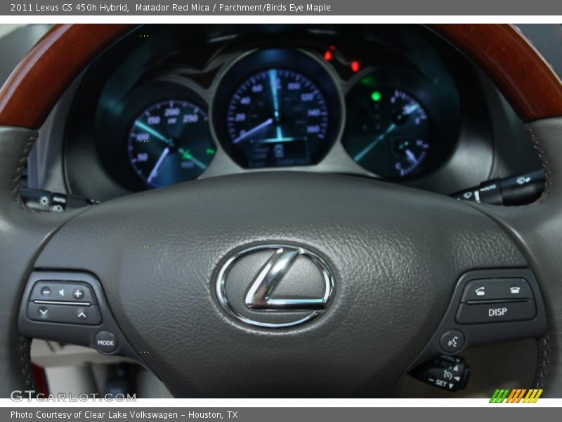 Matador Red Mica / Parchment/Birds Eye Maple 2011 Lexus GS 450h Hybrid