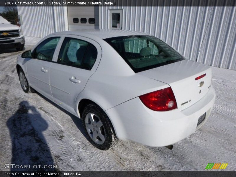 Summit White / Neutral Beige 2007 Chevrolet Cobalt LT Sedan