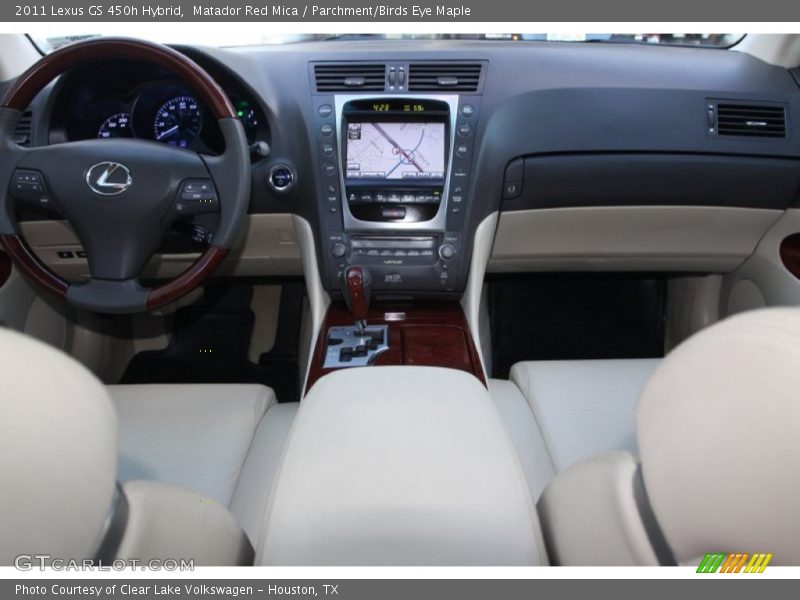 Matador Red Mica / Parchment/Birds Eye Maple 2011 Lexus GS 450h Hybrid