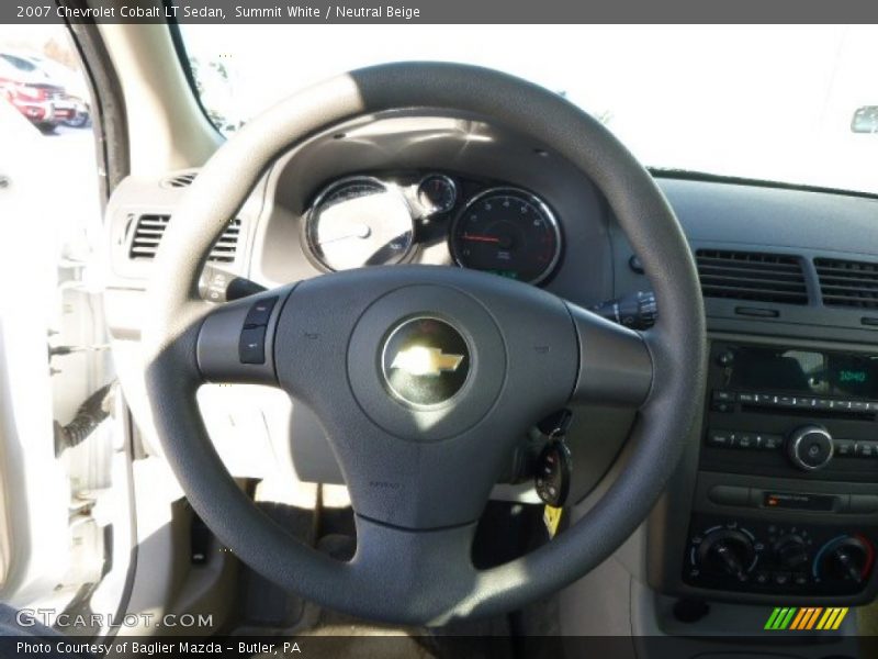 Summit White / Neutral Beige 2007 Chevrolet Cobalt LT Sedan