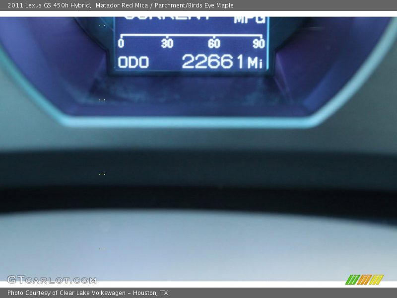 Matador Red Mica / Parchment/Birds Eye Maple 2011 Lexus GS 450h Hybrid